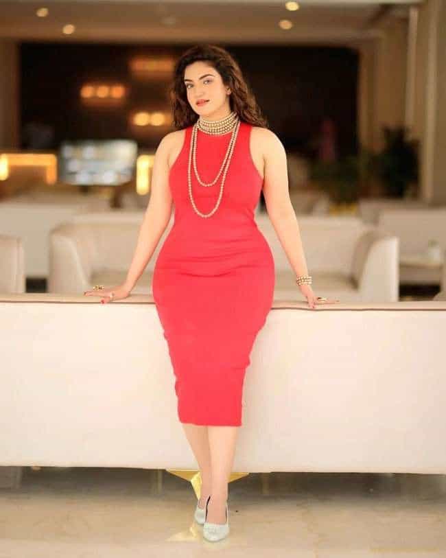 Pretty Poses Of Honey Rose In Red 17 1